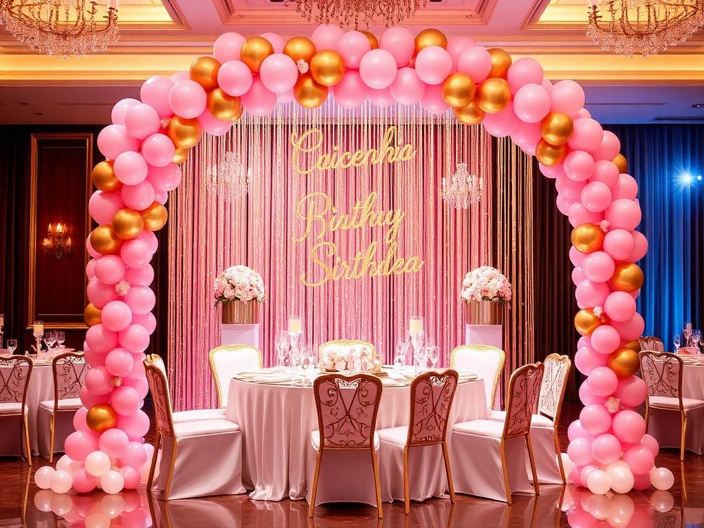 Ambiente decorado para 15 Anos & Aniversários no Espaço Karinas